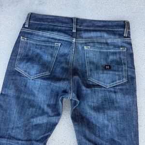 KR3W KSLIM Men Size 30 Dark Wash Straight Leg Button Fly Denim Jeans